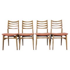 Retro 4x 60s 70s dining chair dining chair mid century Danish modern design