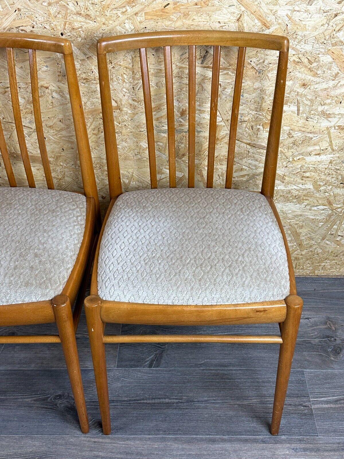 4x 60s 70s Dining Chair Mid Century Danish Modern Design im Angebot 4