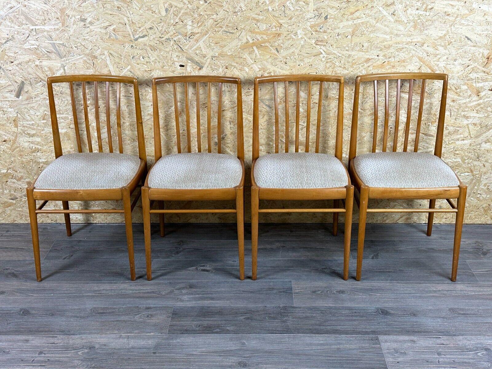 4x 60s 70s Dining Chair Mid Century Danish Modern Design (Deutsch) im Angebot