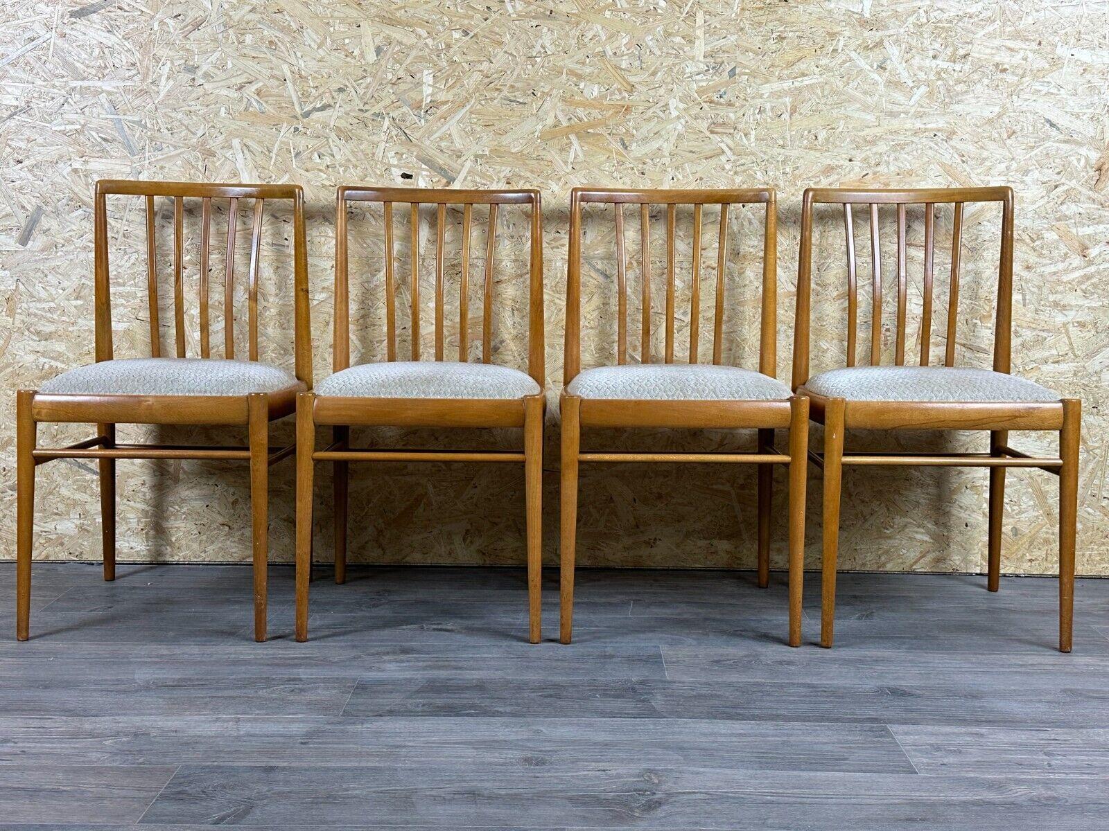4x 60s 70s Dining Chair Mid Century Danish Modern Design im Zustand „Gut“ im Angebot in Neuenkirchen, NI