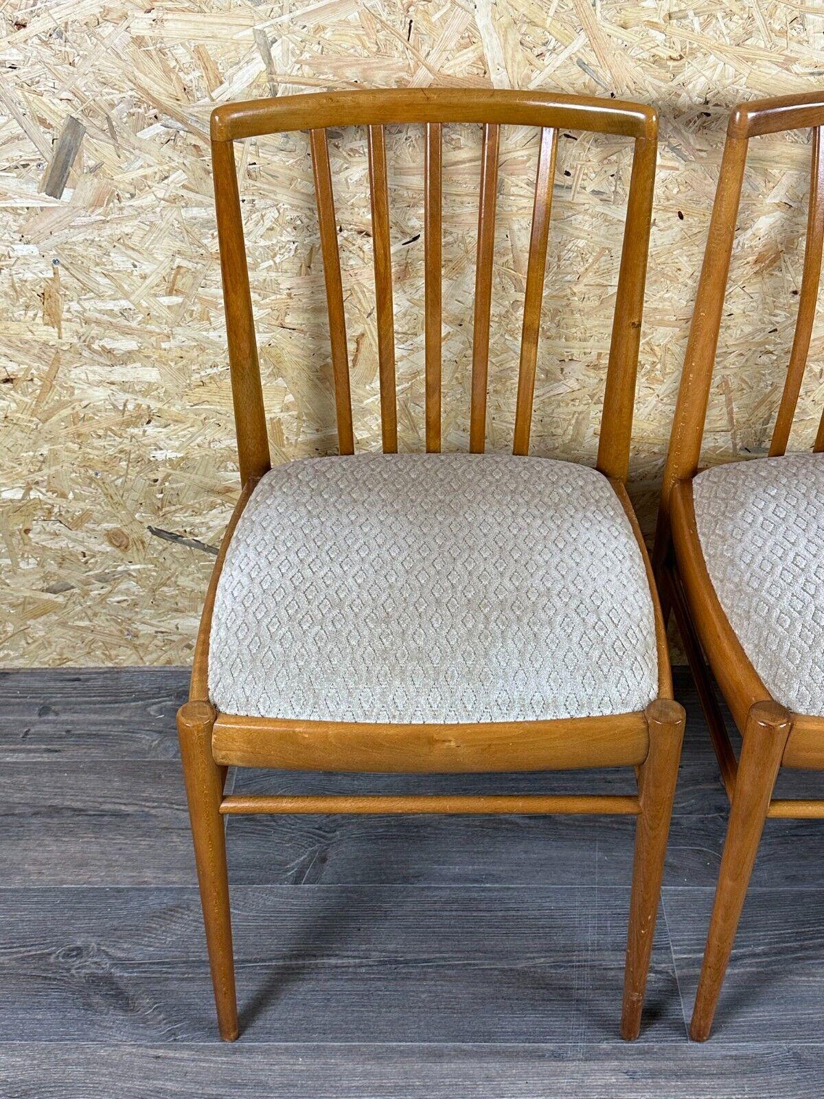 4x 60s 70s Dining Chair Mid Century Danish Modern Design im Angebot 1