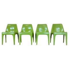 4x 60er 70er Jahre Gartenstühle von Albert Brokopp für WeSifa 60er Jahre Design