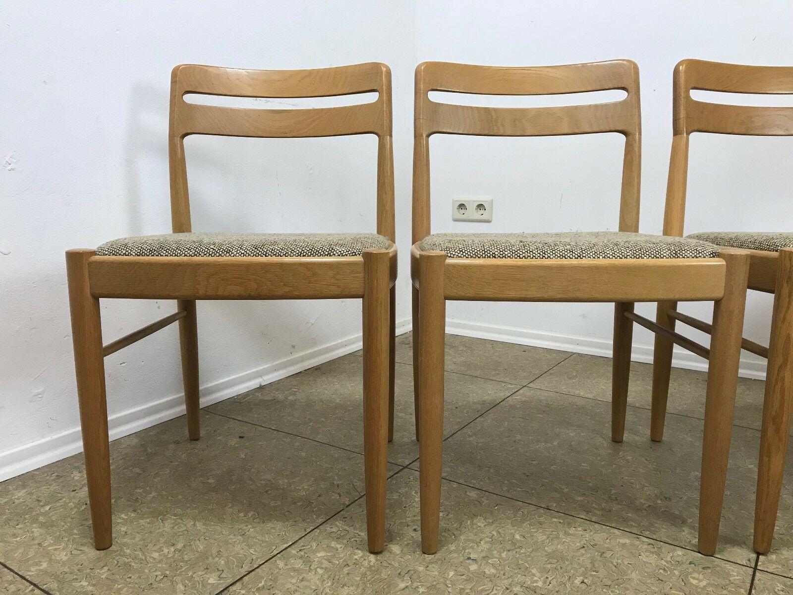 4 chaises de salle à manger en chêne de design danois H.W Klein pour Bramin, années 60 x 70 Bon état - En vente à Neuenkirchen, NI