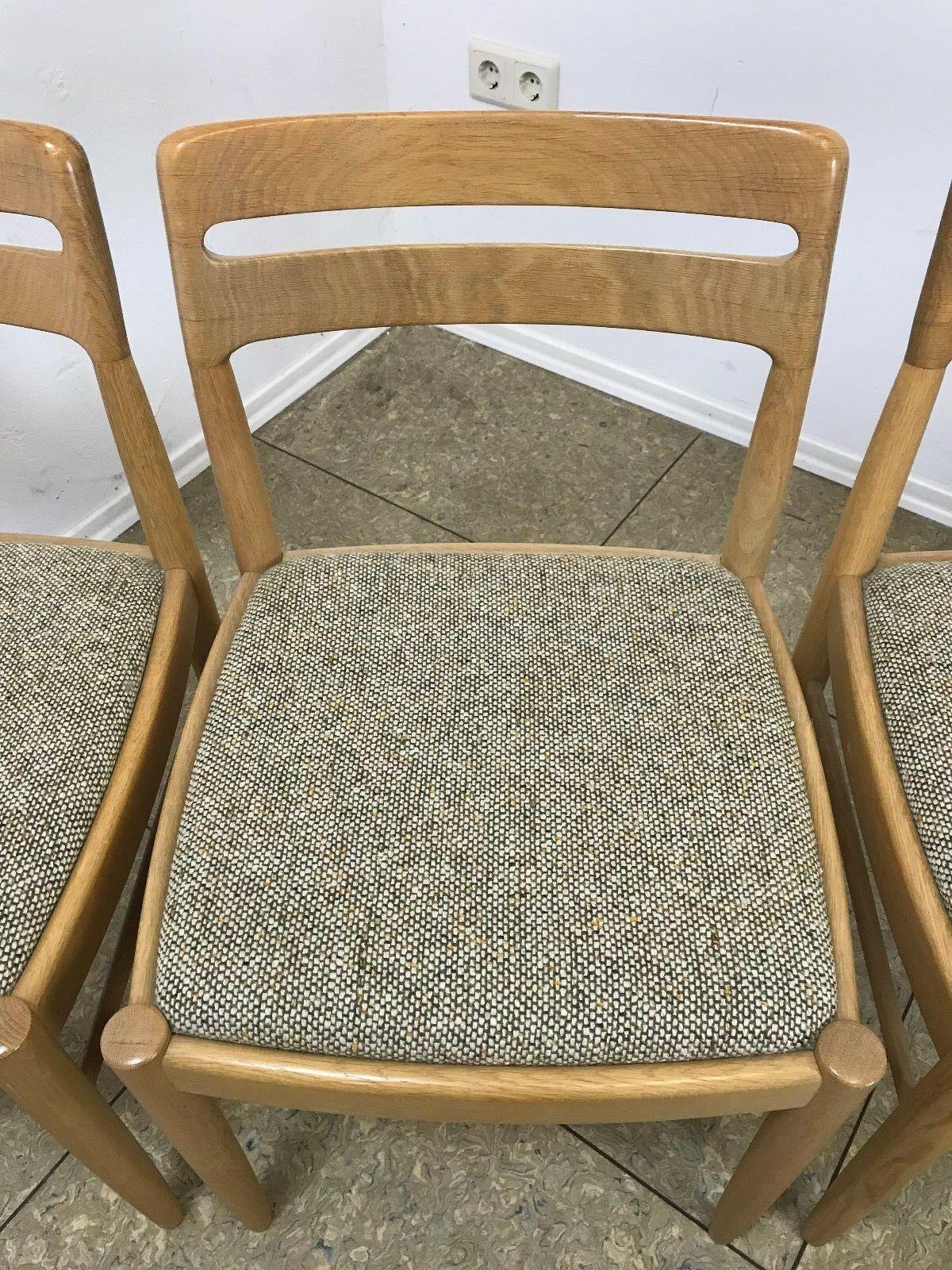 4 chaises de salle à manger en chêne de design danois H.W Klein pour Bramin, années 60 x 70 en vente 1