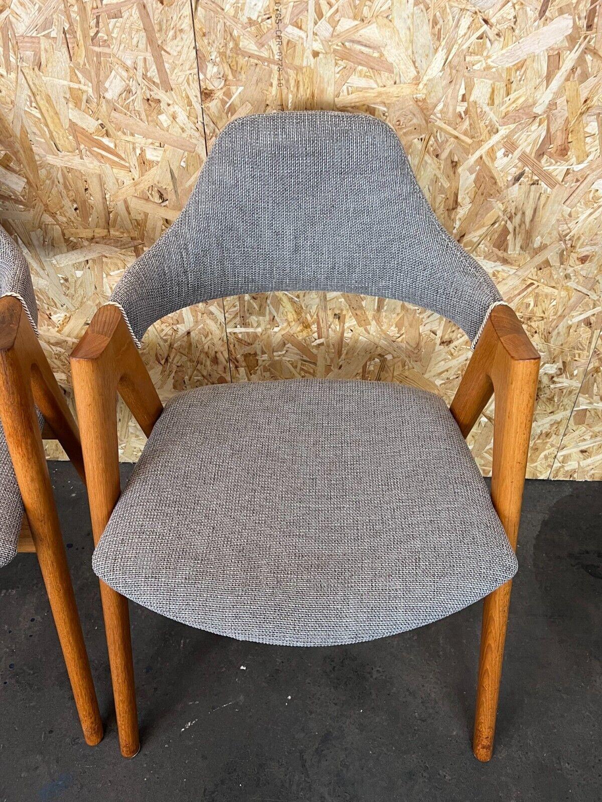 4x 60s 70s Teak Chair Chairs Kai Kristiansen Sva Møbler Danish Design 5