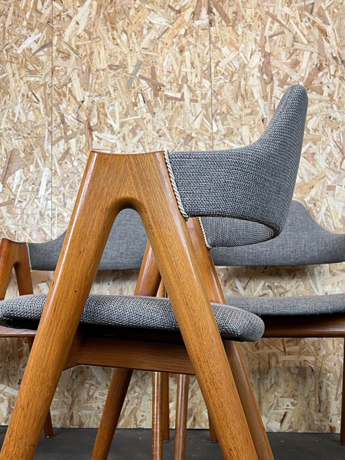 4x 60s 70s Teak Chair Chairs Kai Kristiansen Sva Møbler Danish Design 10