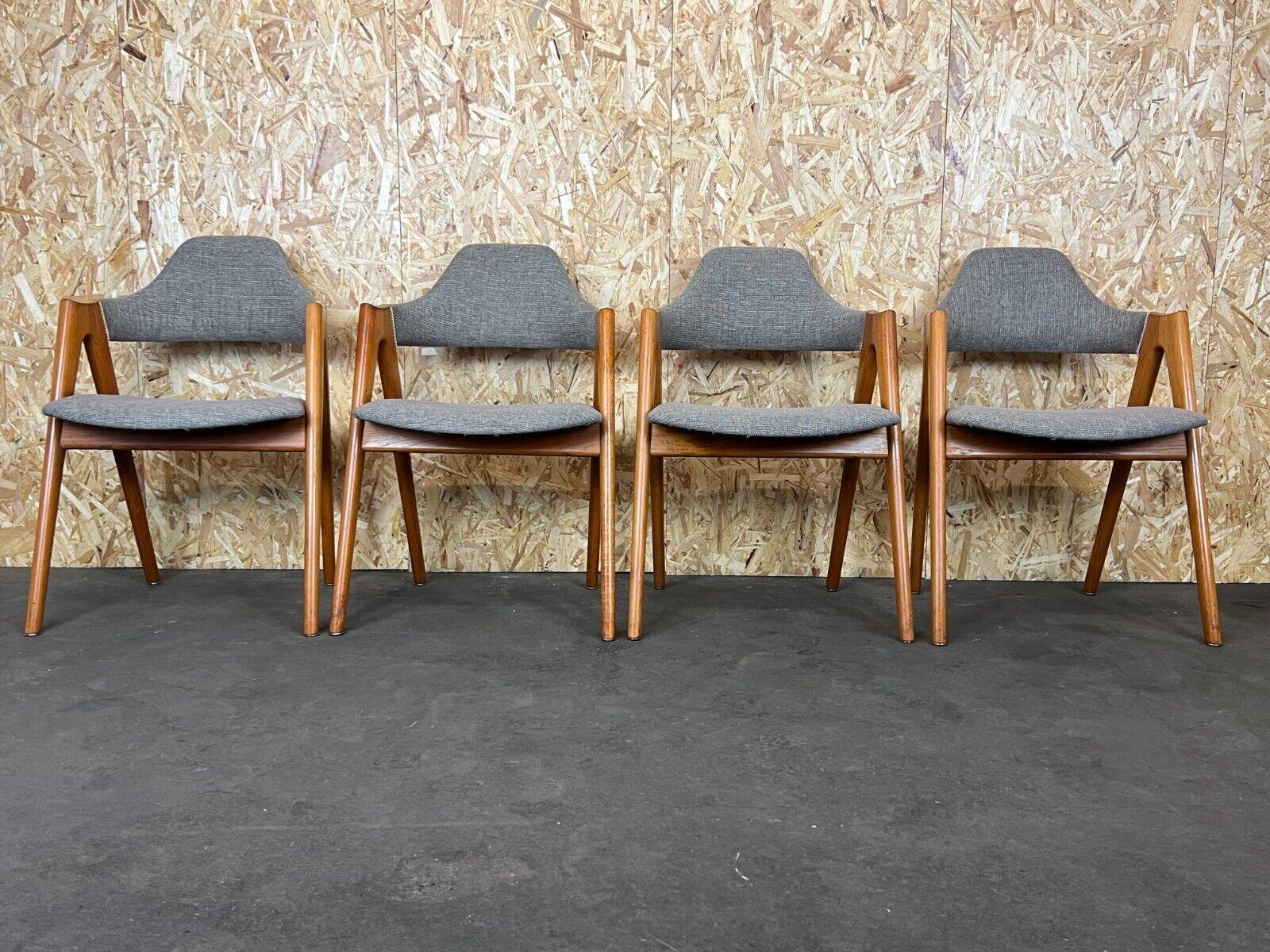 4x 60s 70s Teak Chair Chairs Kai Kristiansen Sva Møbler Danish Design In Good Condition In Neuenkirchen, NI