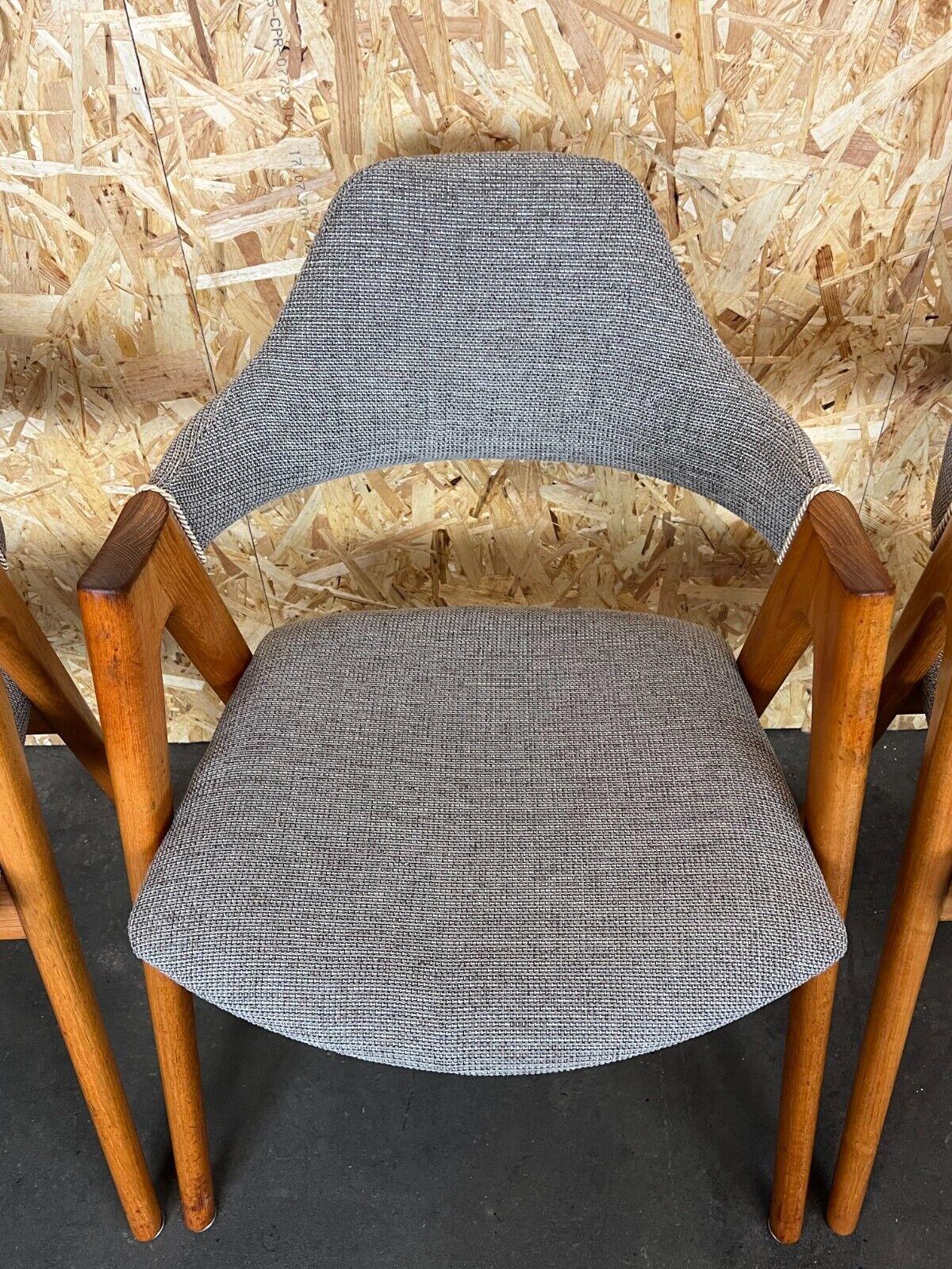 4x 60s 70s Teak Chair Chairs Kai Kristiansen Sva Møbler Danish Design 3