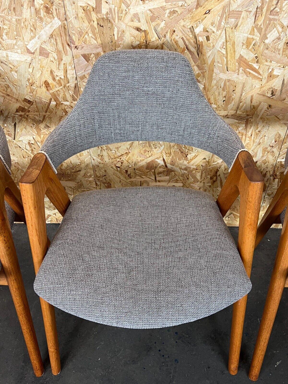 4x 60s 70s Teak Chair Chairs Kai Kristiansen Sva Møbler Danish Design 4