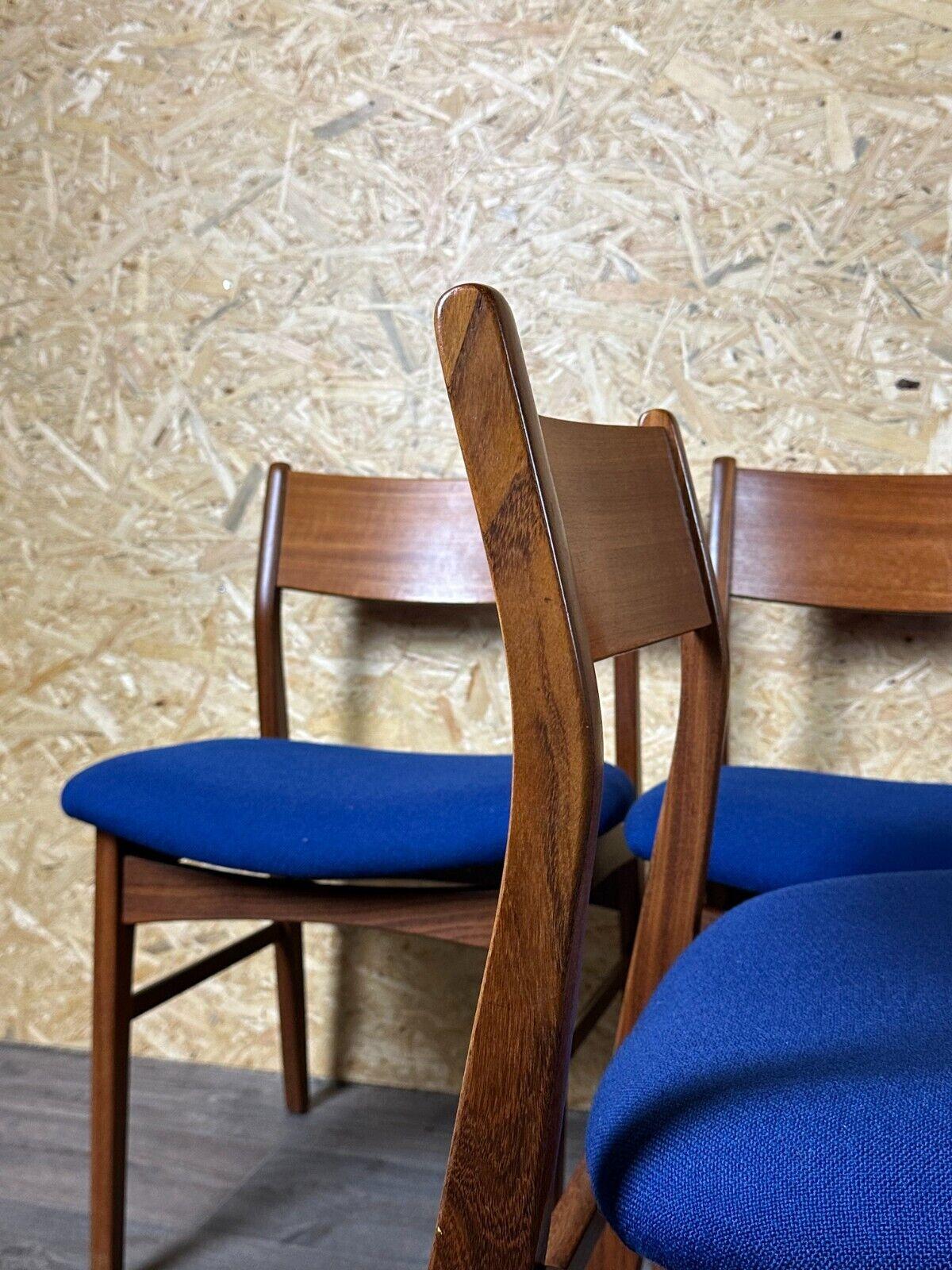 4x 60s 70s Teak Chair Dining Chair Danish Modern Design Denmark en vente 10