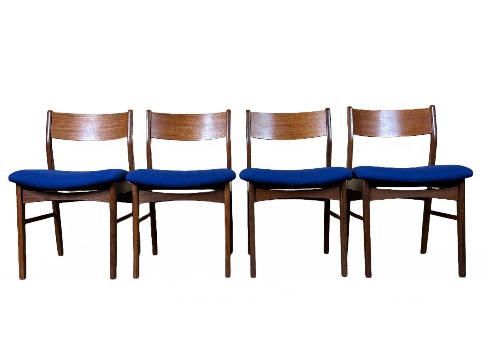 4x 60s 70s Teak Chair Dining Chair Danish Modern Design Denmark

Object: 4x chair

Manufacturer:

Condition: good

Age: around 1960-1970

Dimensions:

Width = 50cm
Depth = 46cm
Height = 79cm
Seat height = 46cm

Material: teak, fabric

Other