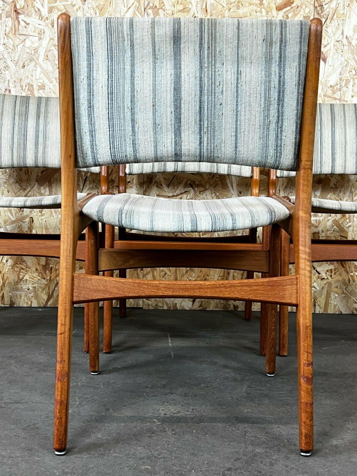 4x 60s 70s teak chairs Chair Dining Chair Henning Kjaernulf Danish 60s For Sale 5