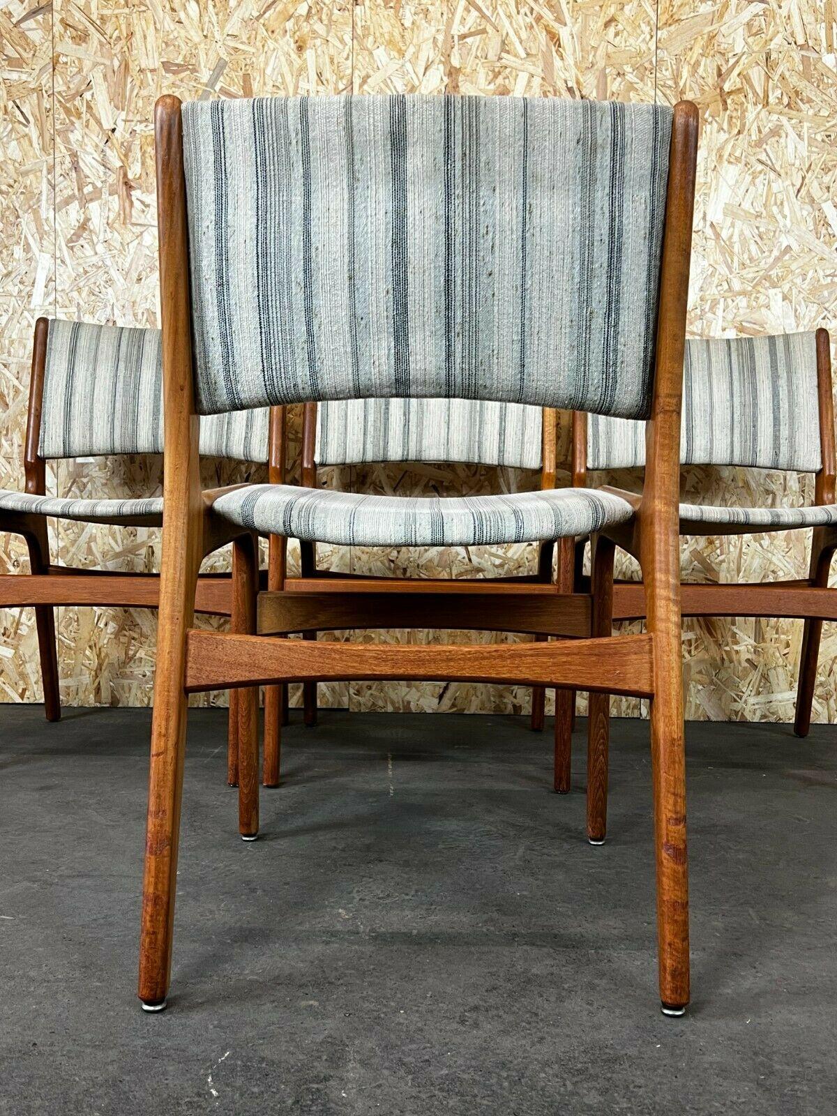 4x 60s 70s teak chairs Chair Dining Chair Henning Kjaernulf Danish 60s For Sale 2