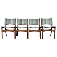 4x 60s 70s teak chairs Chair Dining Chair Henning Kjaernulf Danish 60s