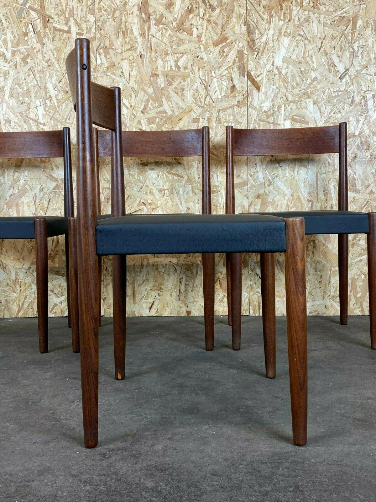 4x 60s 70s Teak Chairs Dining Chair Poul M. Volther Frem Røjle For Sale 1