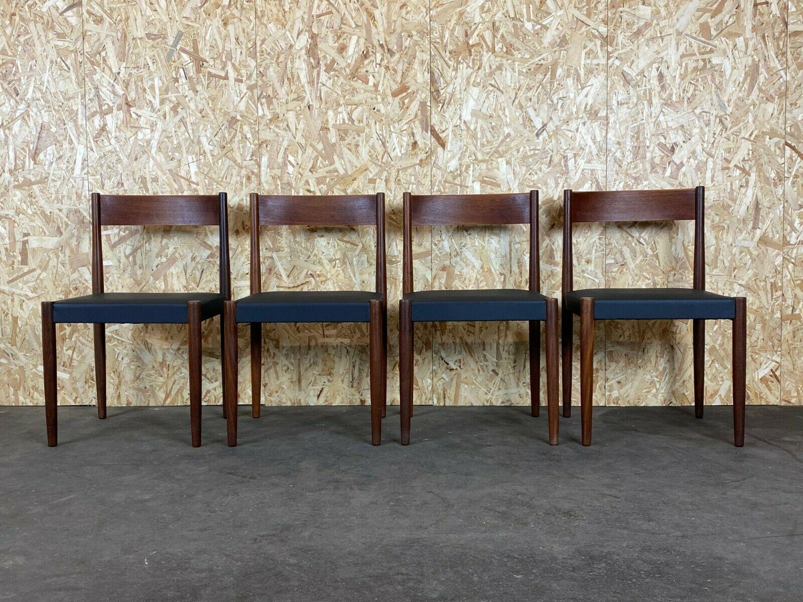 4x 60s 70s teak chairs dining chair Poul M. Volther Frem Røjle

Object: 4x chair

Manufacturer: Frem Rojle

Condition: good

Age: around 1960-1970

Dimensions:

47.5cm x 48.5cm x 78.5cm
Seat height = 43.5cm

Other notes:

The