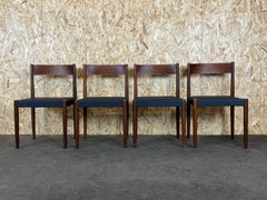 4x 60s 70s Chaises en teck Chaise de salle à manger Poul M. Volther Frem Røjle