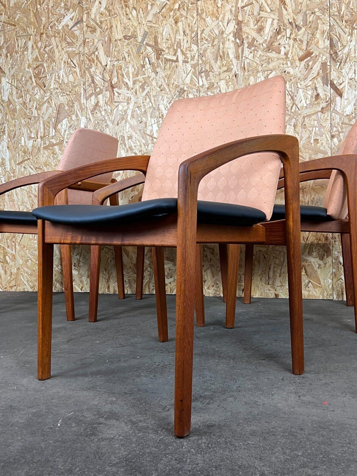 70s Teak Dining Chair Henning Kjaernulf for Korup Stolefabric Model 23 For Sale 6
