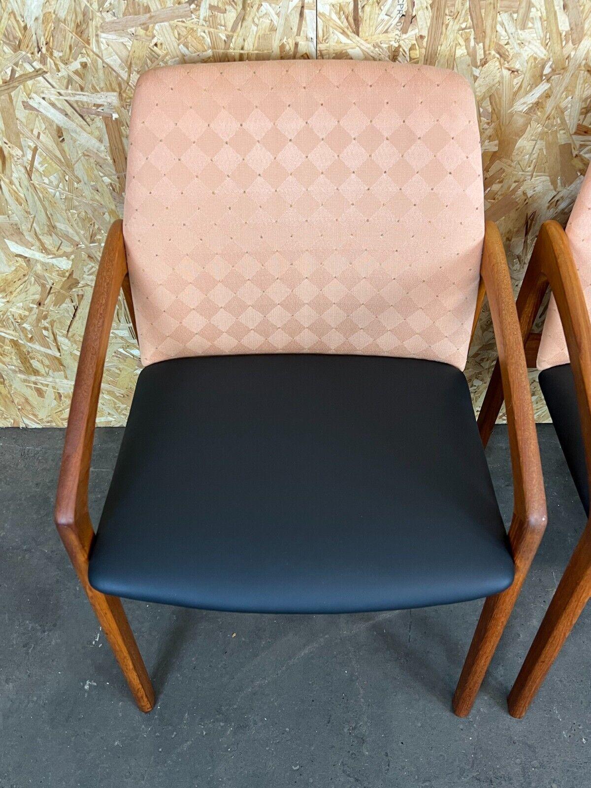 Late 20th Century 70s Teak Dining Chair Henning Kjaernulf for Korup Stolefabric Model 23 For Sale