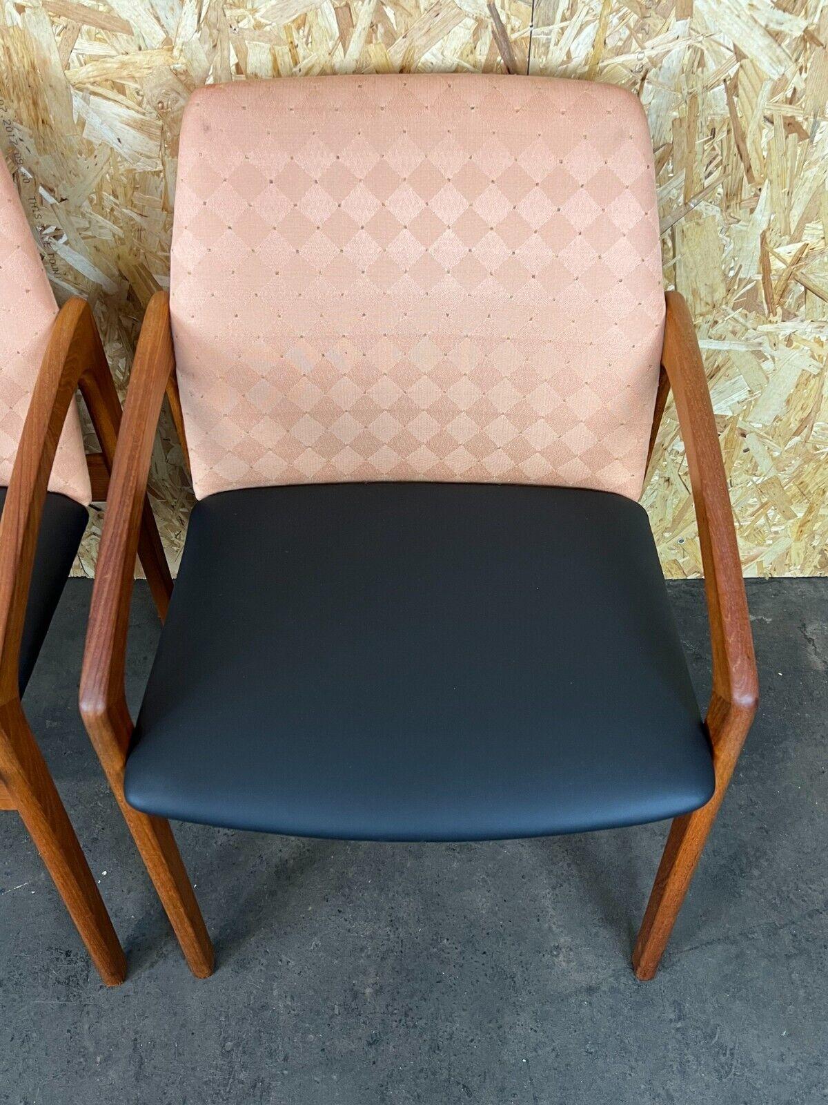 70s Teak Dining Chair Henning Kjaernulf for Korup Stolefabric Model 23 For Sale 2