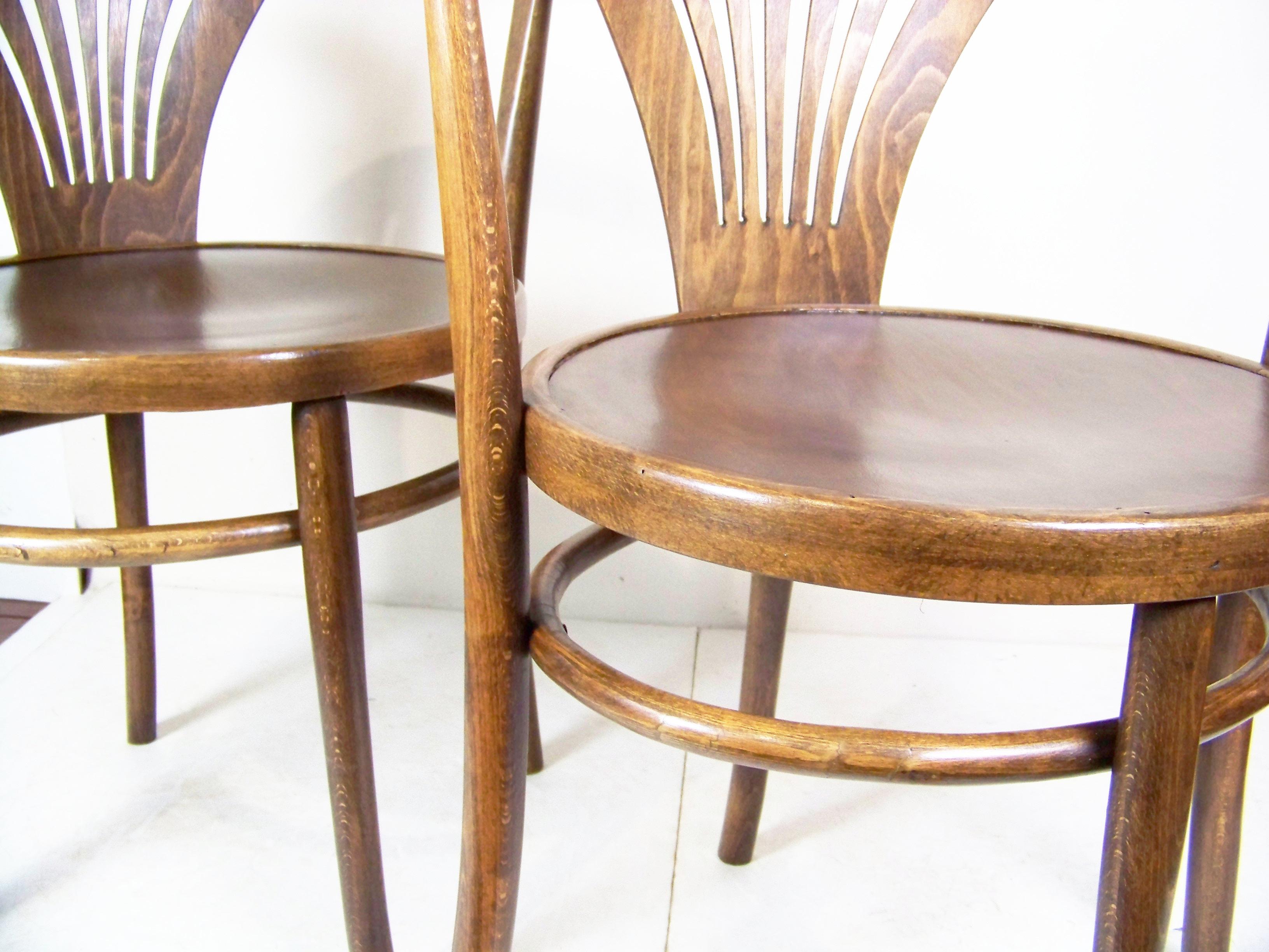 Austrian 4x Armchair Thonet Nr.28
