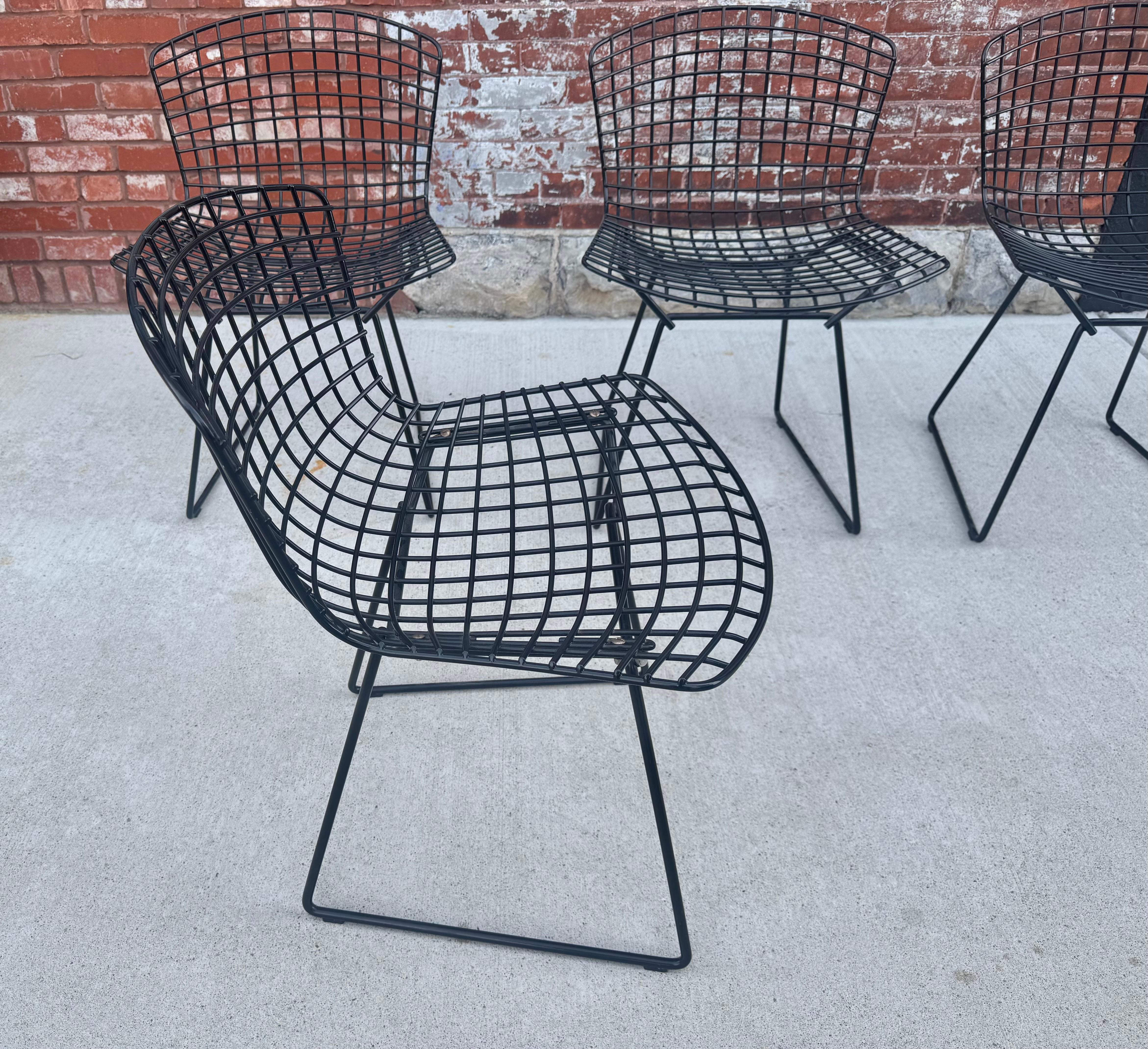 Late 20th Century 4x BERTOIA Chairs, Model 420, Harry Bertoia for Knoll, , Classic Modern Design For Sale