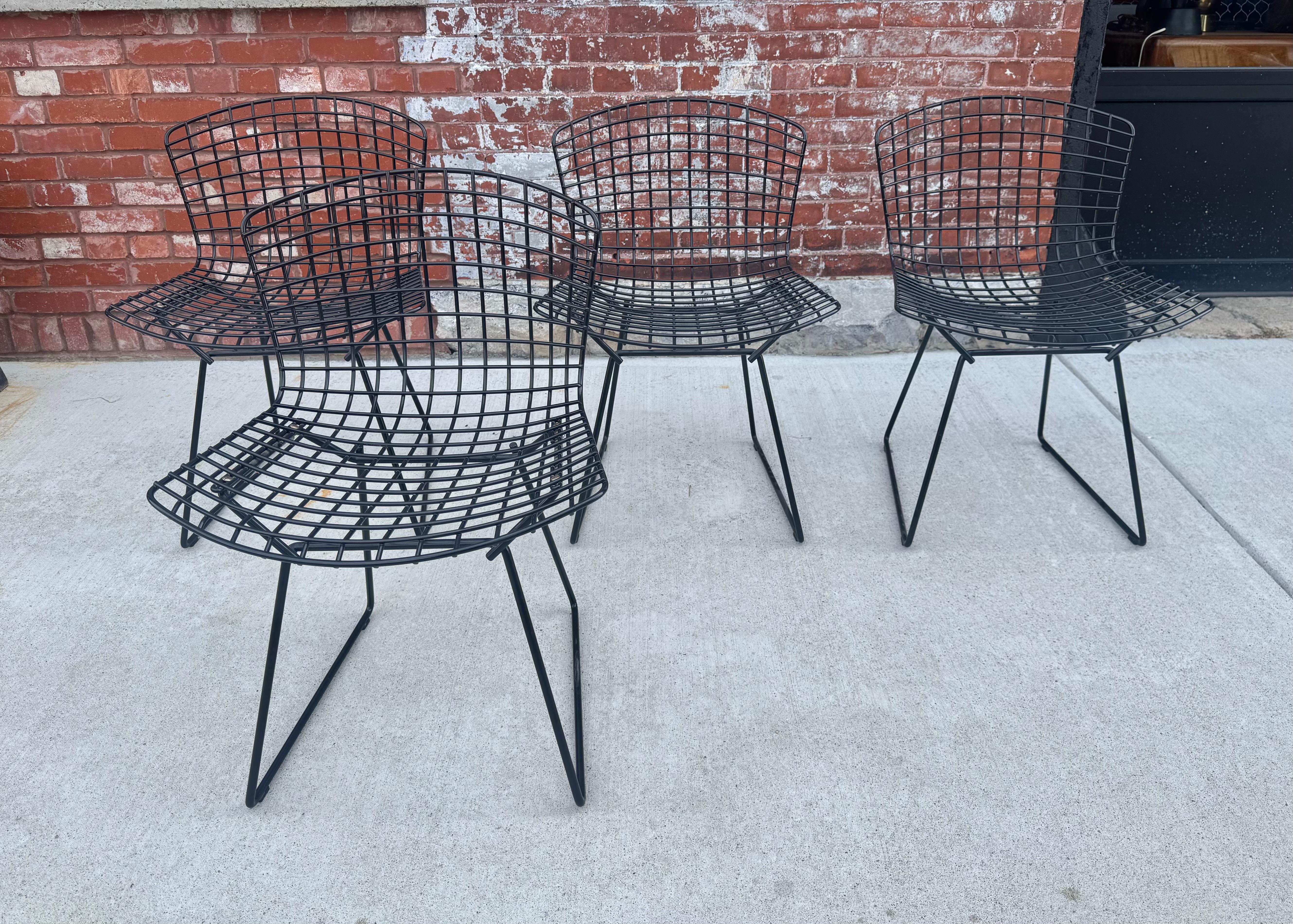 4x BERTOIA Chairs, Model 420, Harry Bertoia for Knoll, , Classic Modern Design For Sale 1