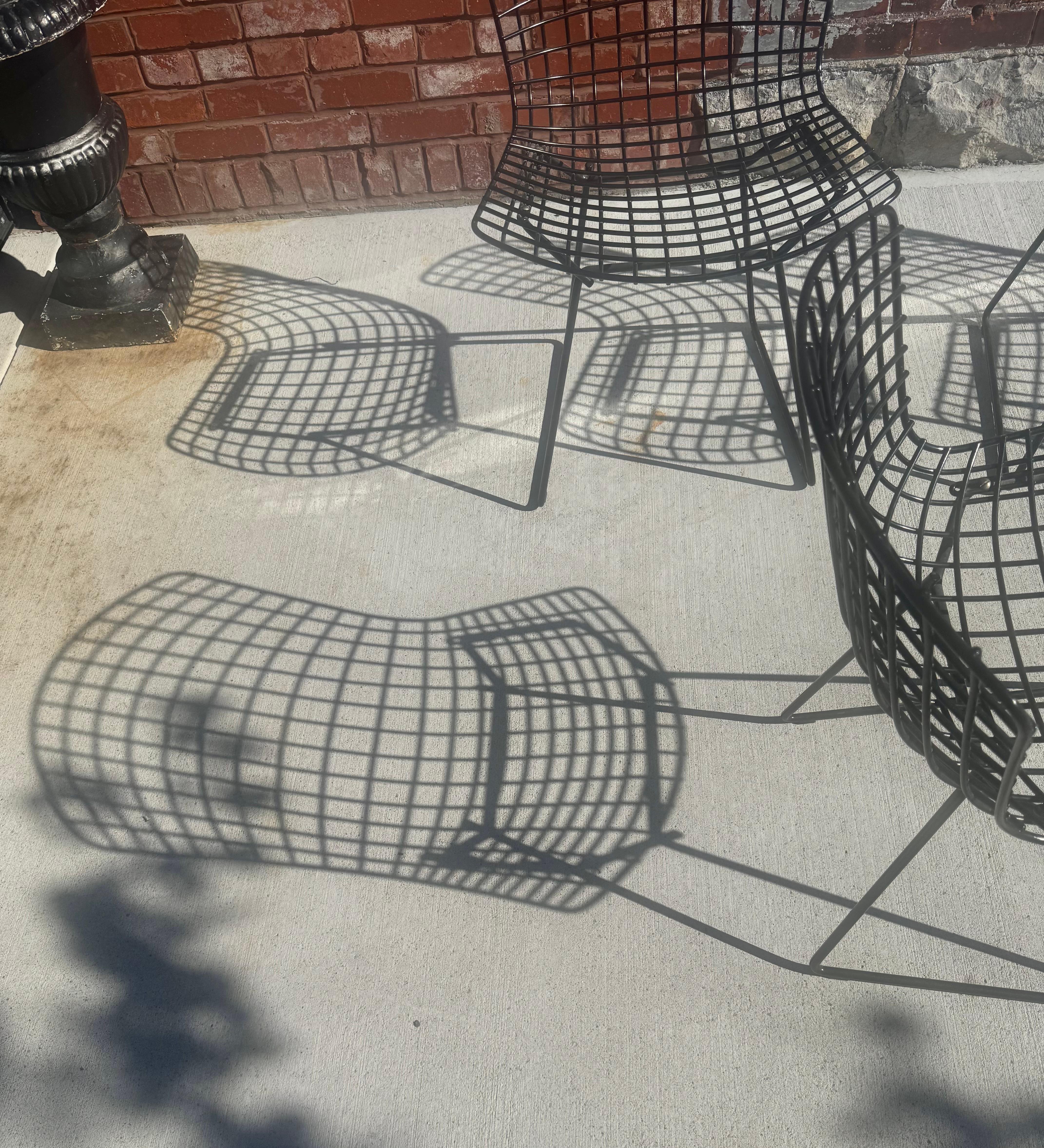 4x BERTOIA Chairs, Model 420, Harry Bertoia for Knoll, , Classic Modern Design For Sale 2