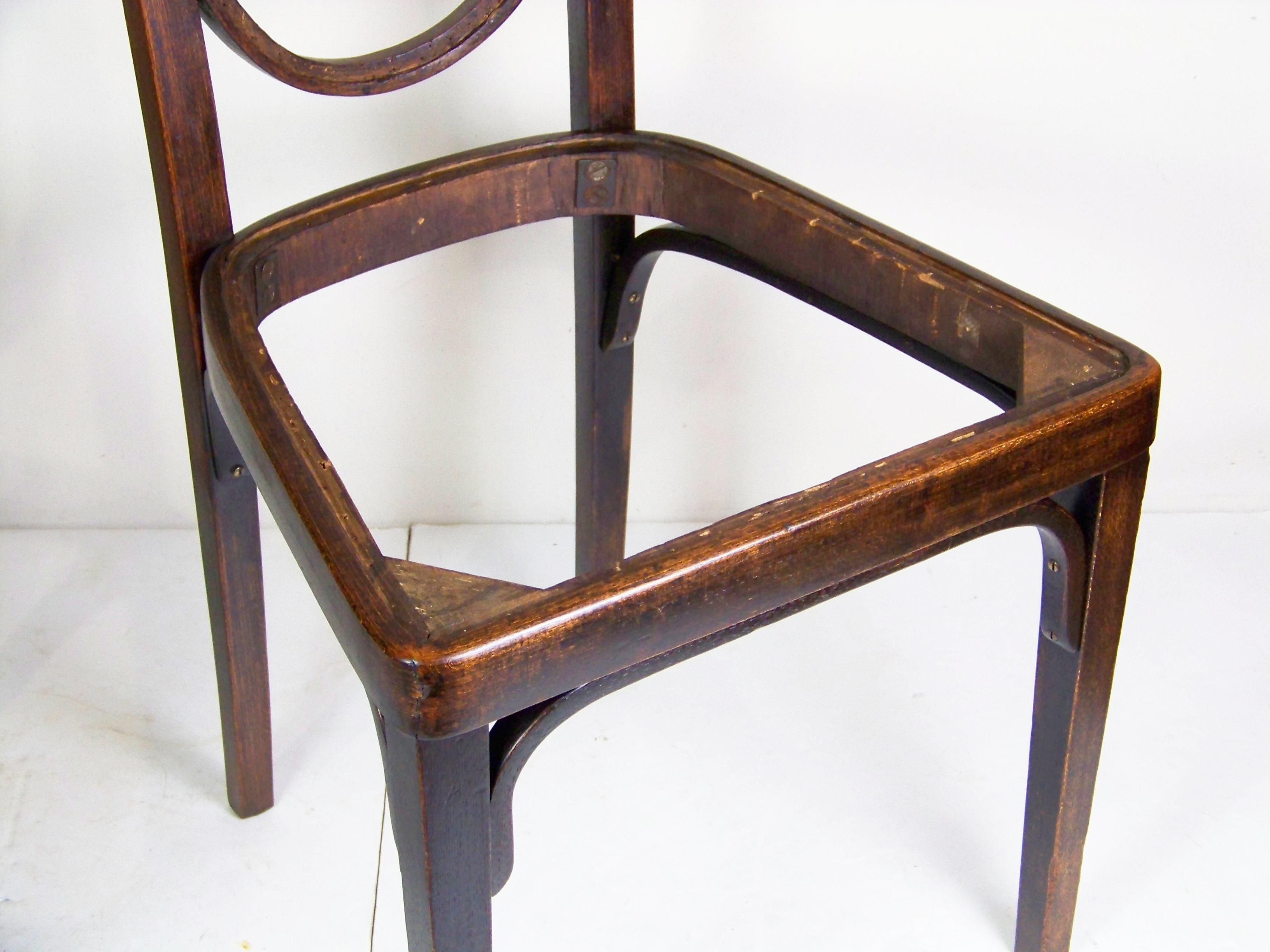 4x chair J&J Kohn Nr.415, Gustav Siegel, 1906 For Sale 7