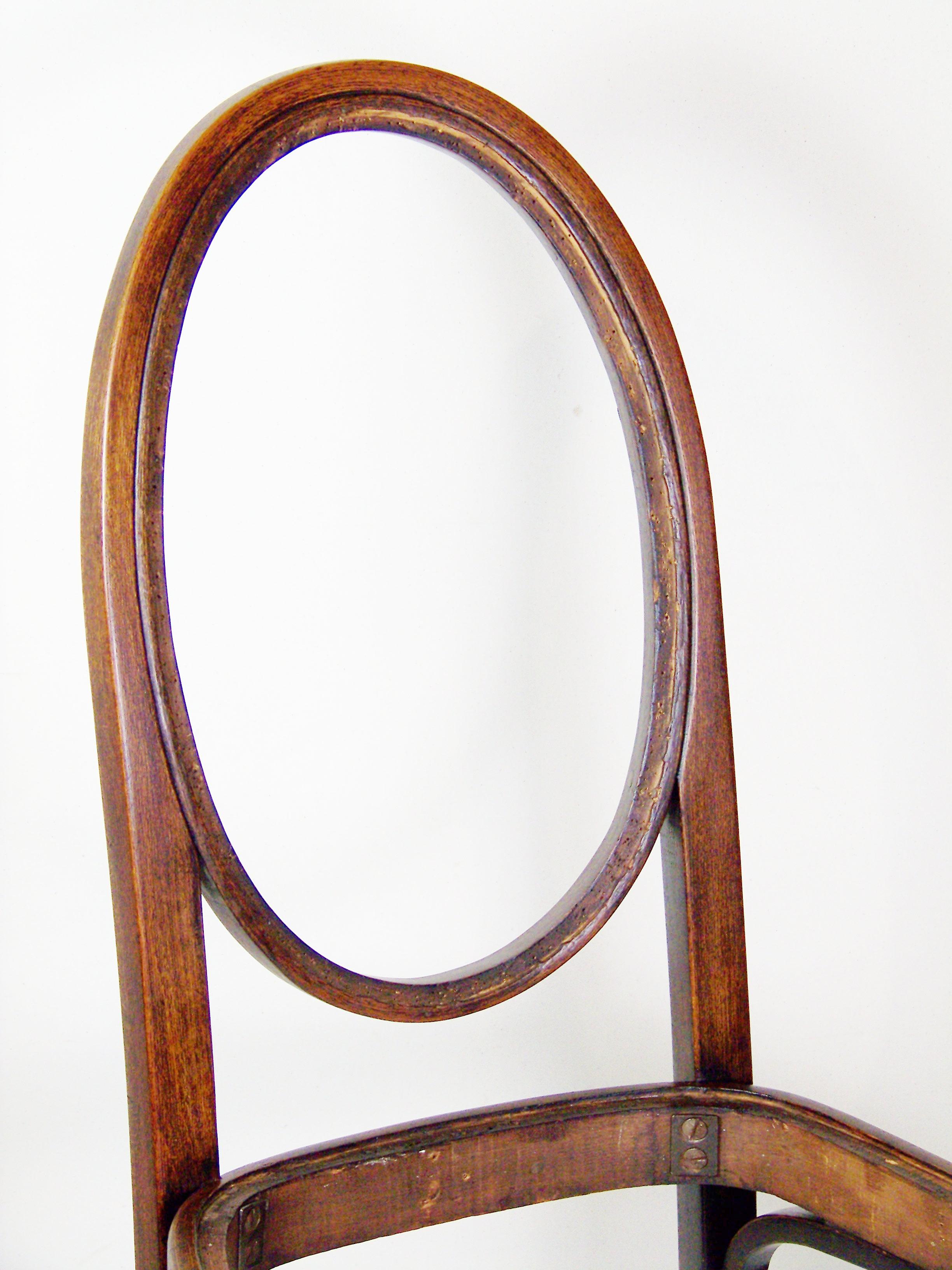 Art nouveau 4x chaises J&J Kohn Nr.415, Gustav Siegel, 1906 en vente