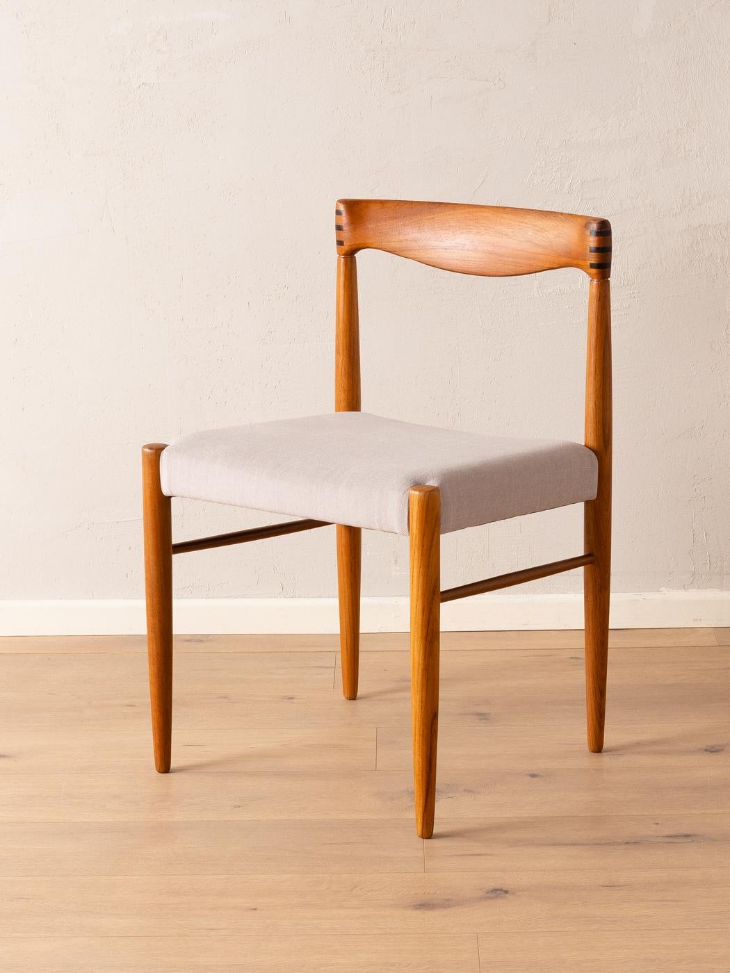 Milieu du XXe siècle 4 chaises par H.W. Klein pour Bramin, années 1960 en vente