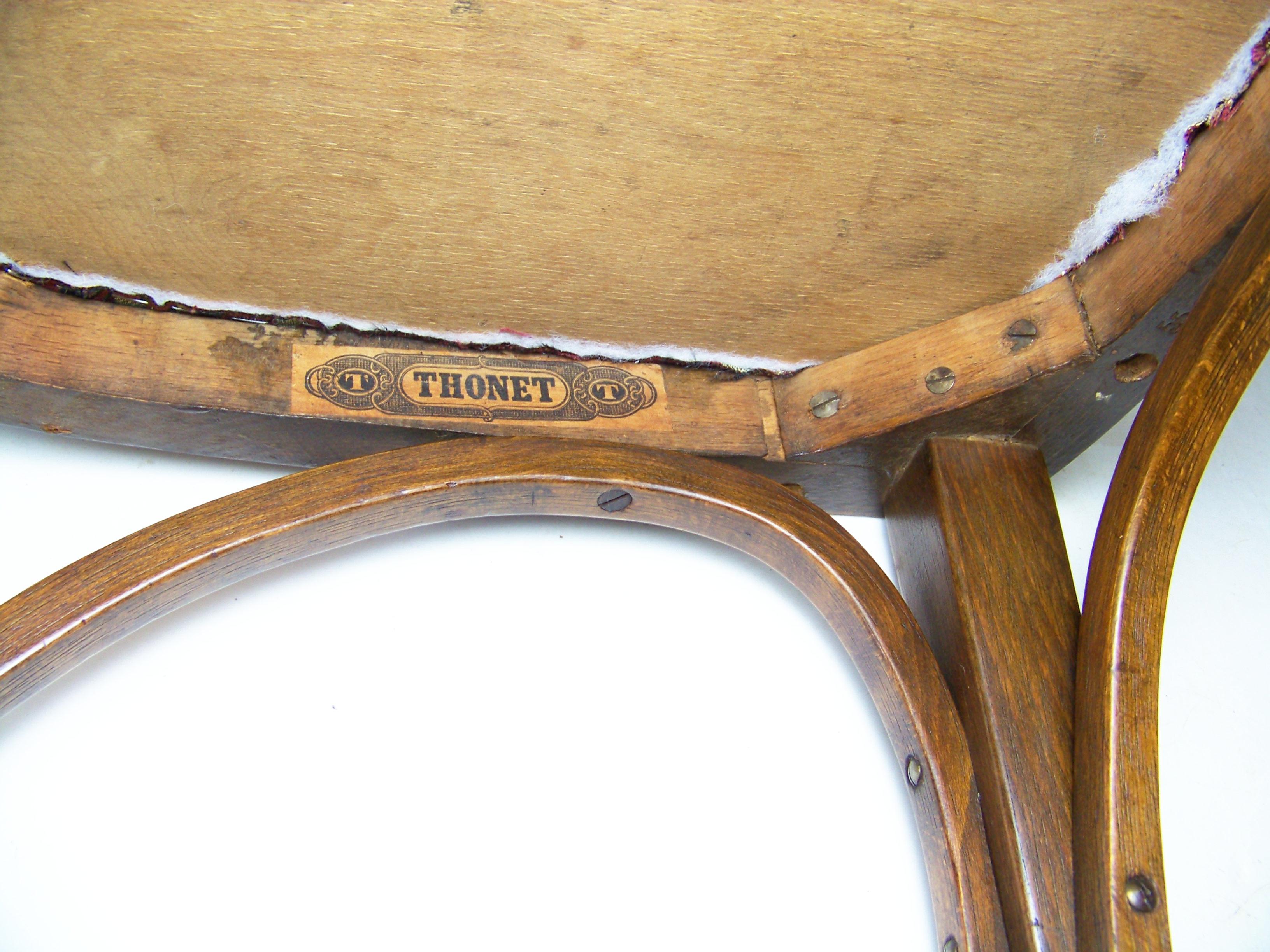 4x Chairs Thonet Nr.717, Gustav Siegel For Sale 3