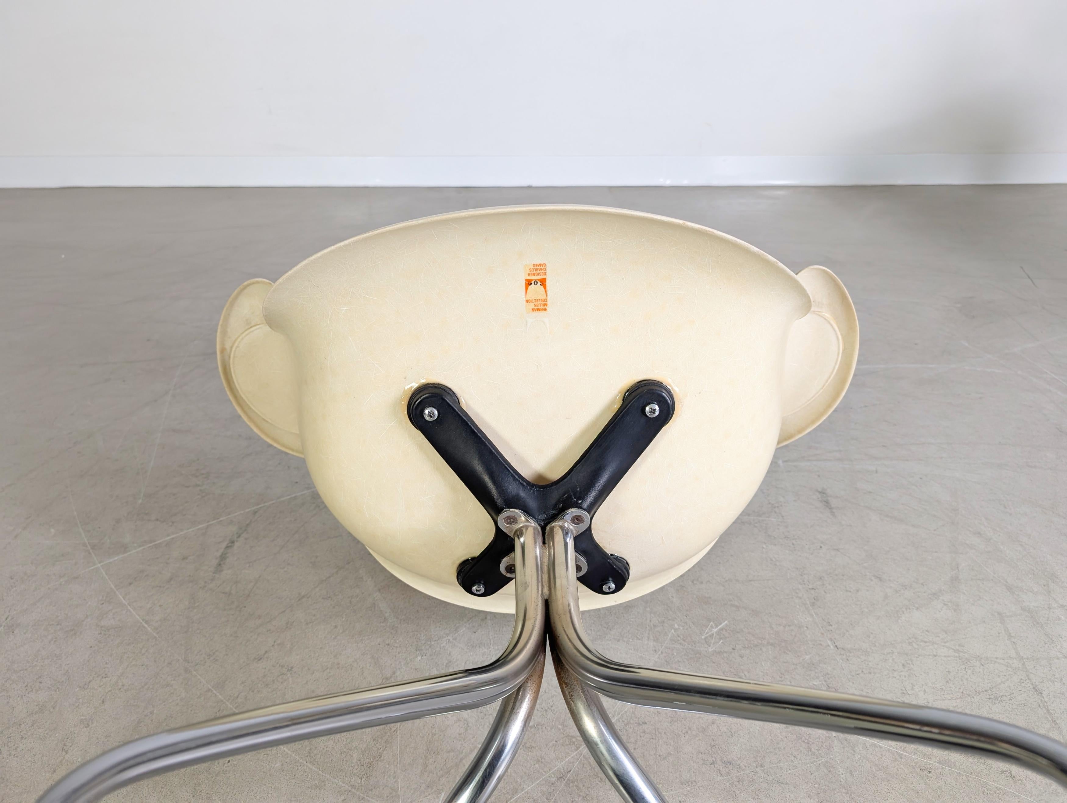4x DAF Swag Leg Arm Stuhl Charles Eames George Nelson Herman Miller en venta 6