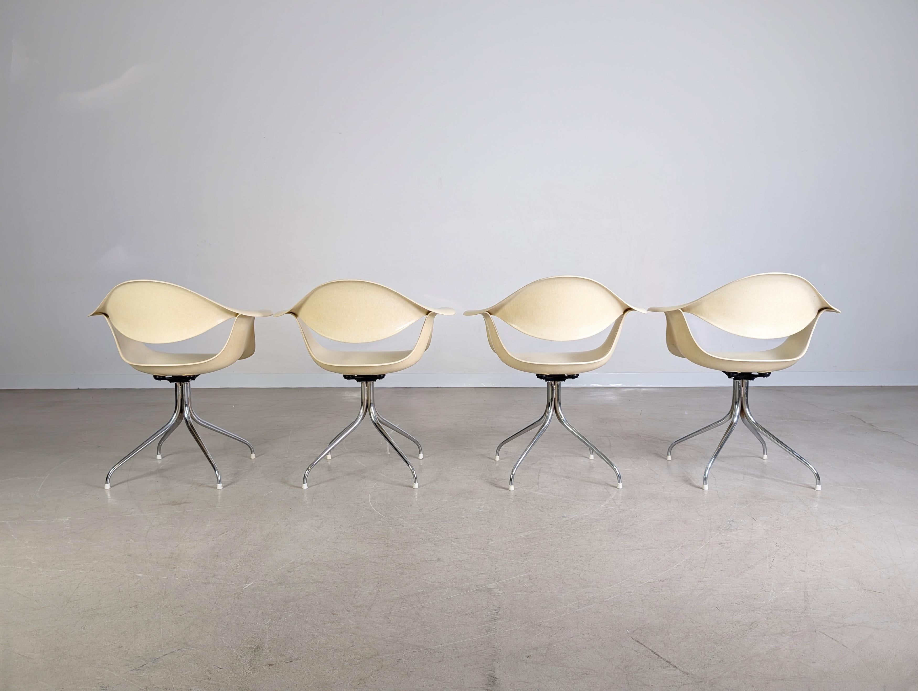 4x DAF Swag Leg Arm Stuhl Charles Eames George Nelson Herman Miller mediados del siglo XX en venta