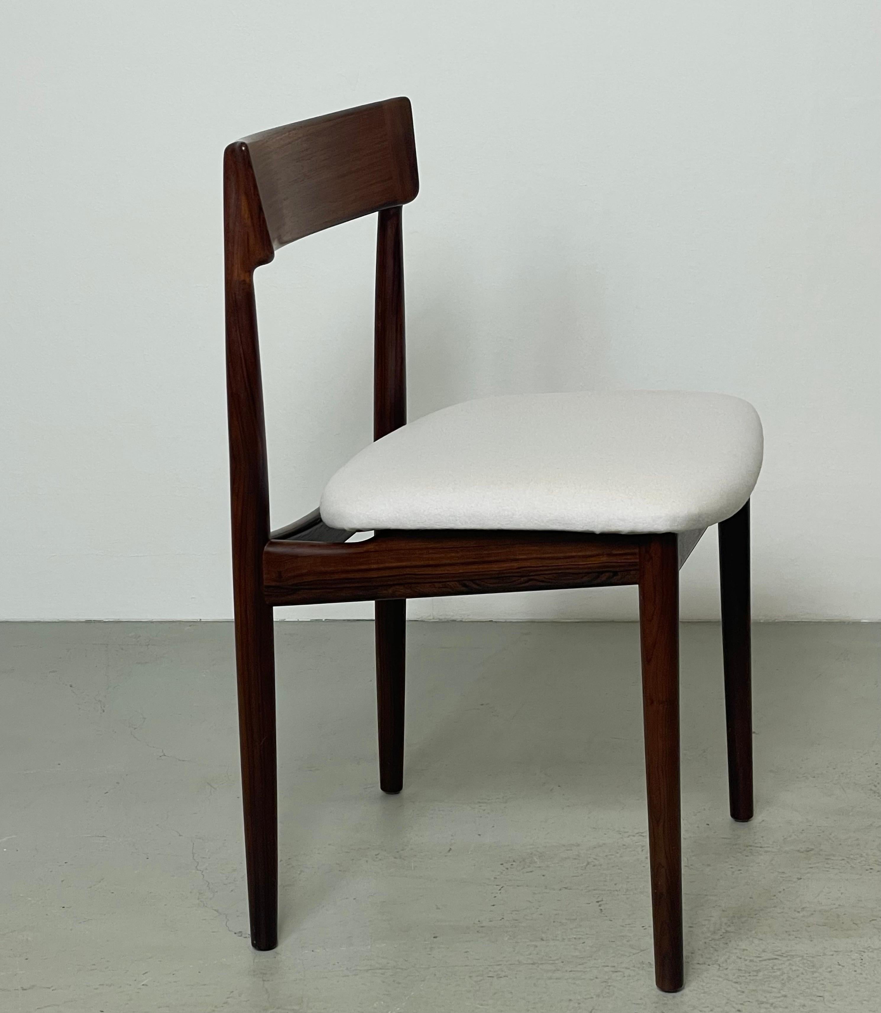 4x Danish Dining Chairs model 39 by Henry Rosengren 1960  For Sale 7