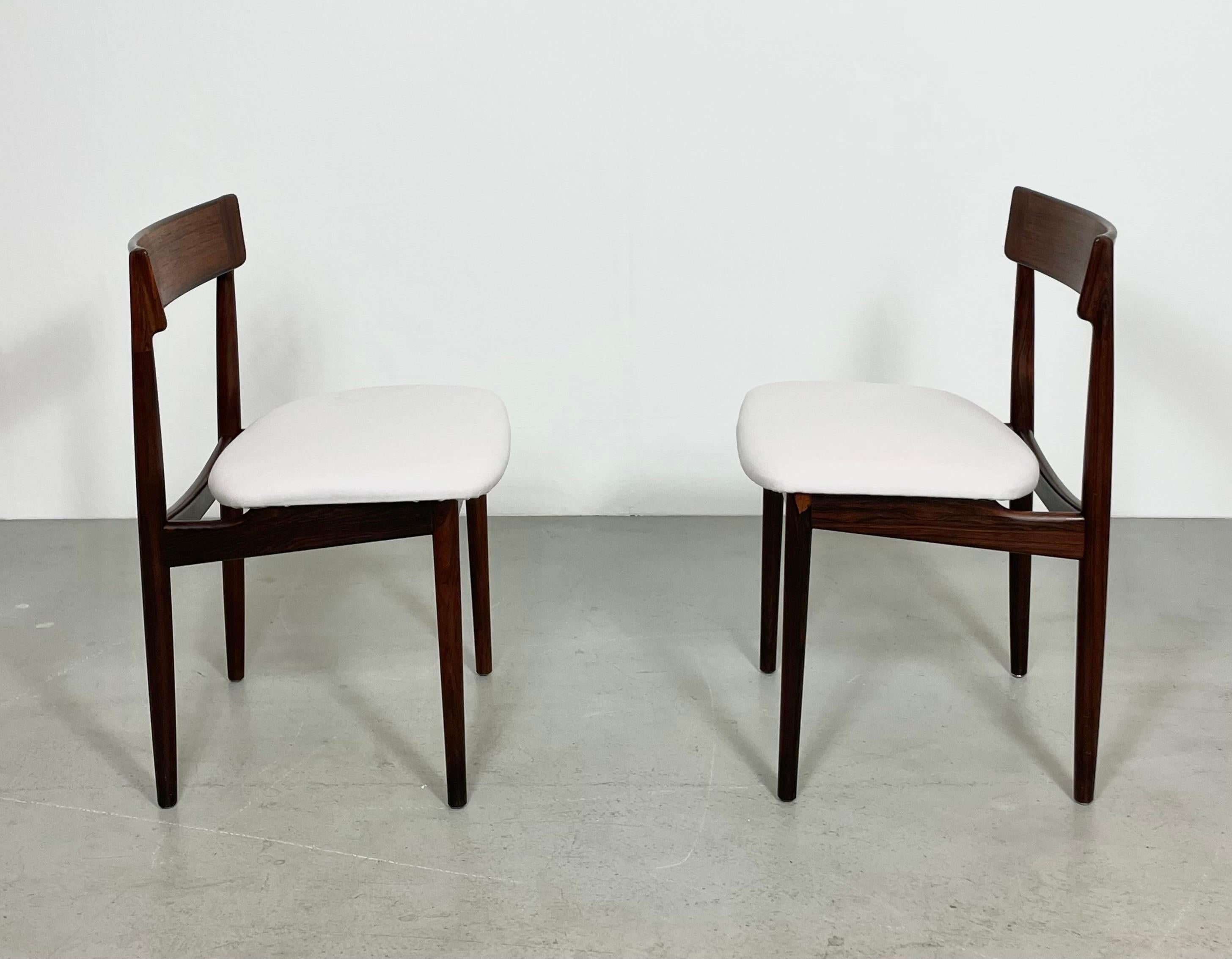 4x chaises de salle à manger danoises modèle 39 par Henry Rosengren 1960  en vente 11