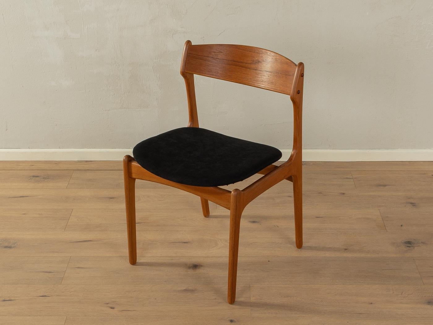 Danish 4x Erik Buch dining chairs for O.D. Mobler, 1950s For Sale