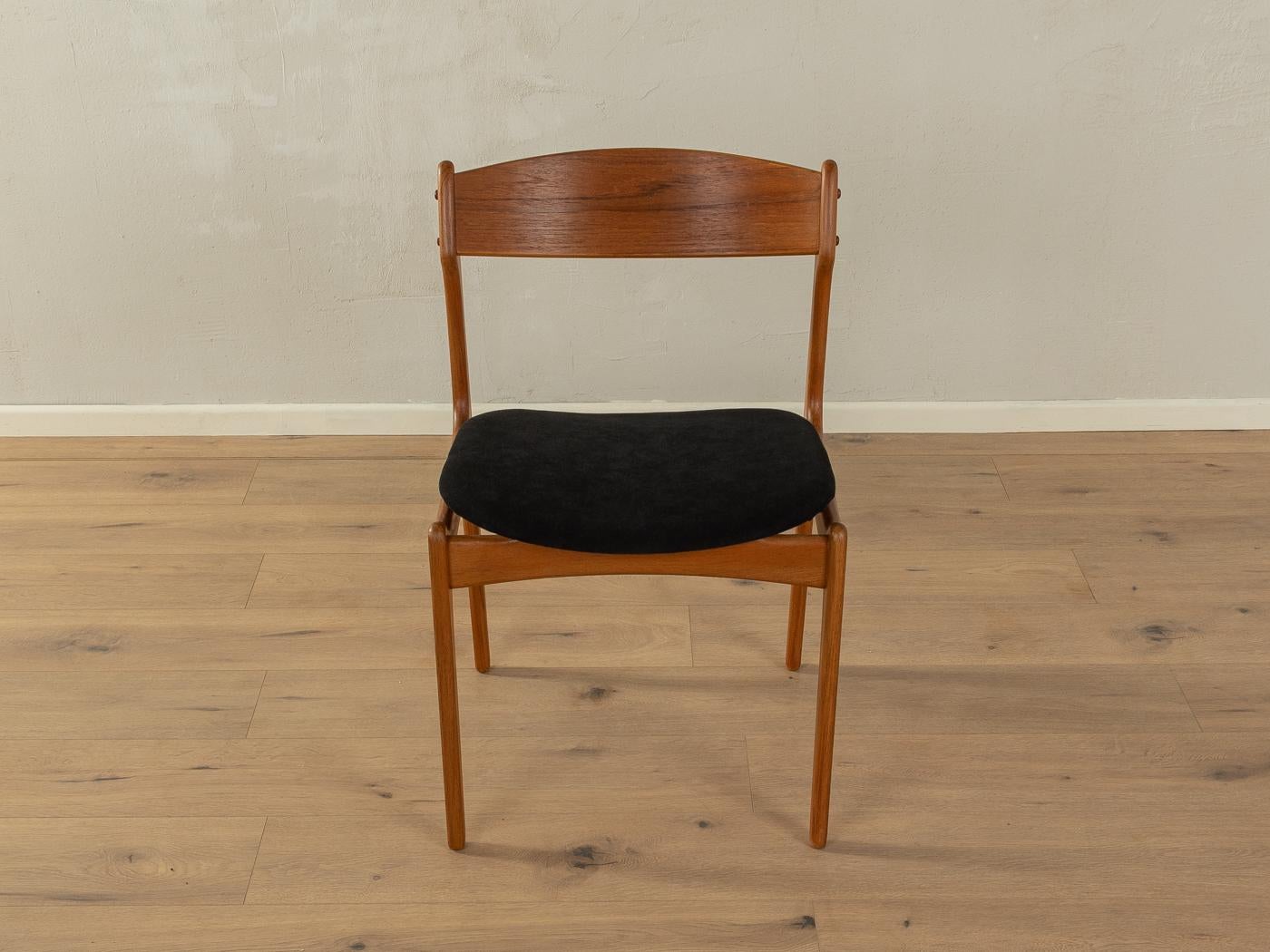 4x Erik Buch dining chairs for O.D. Mobler, 1950s In Good Condition For Sale In Neuss, NW