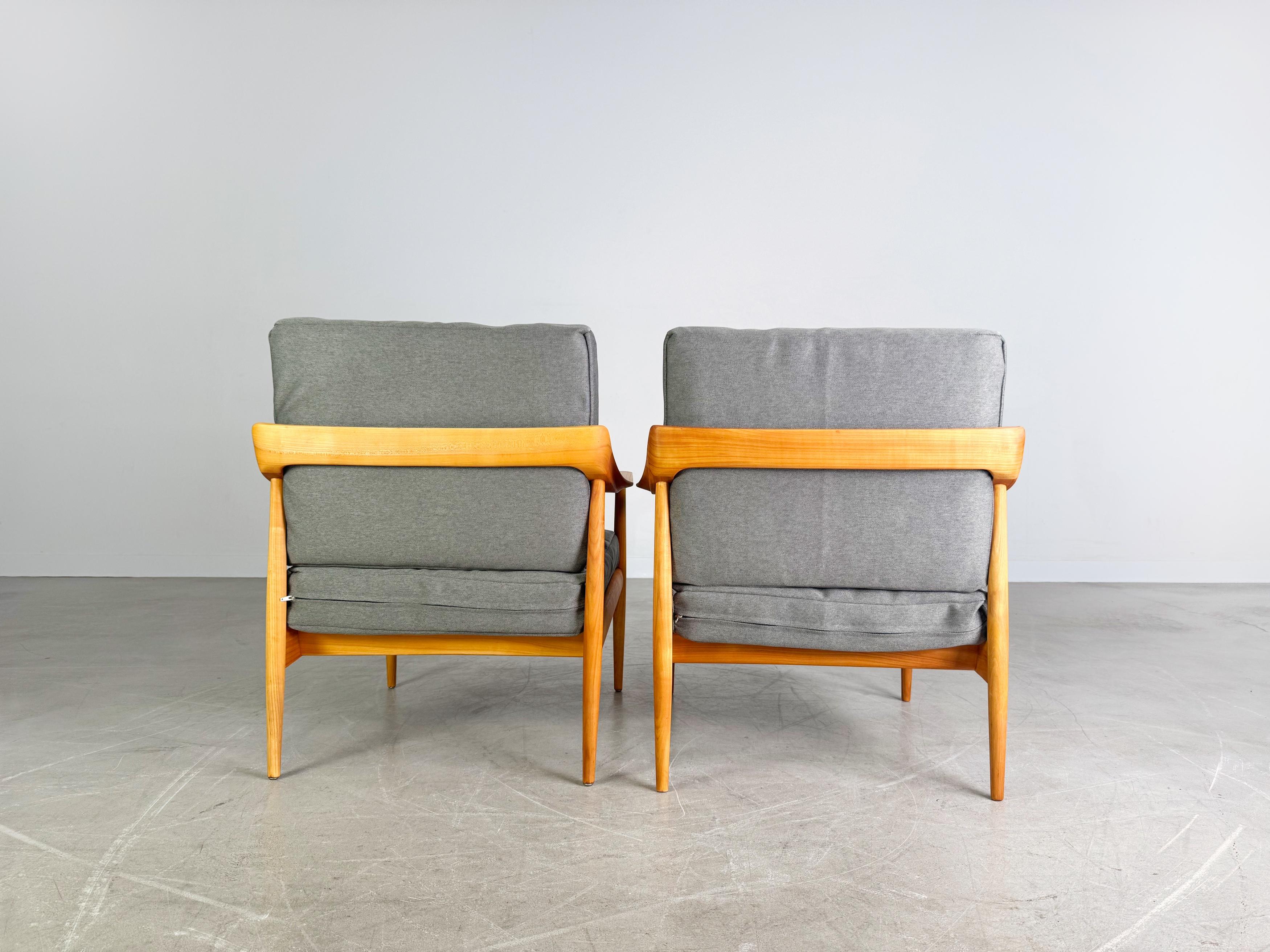 Milieu du XXe siècle 4x Knoll Antimott Sessel Midcentury Armlehnstuhl fauteuil Vintage en vente
