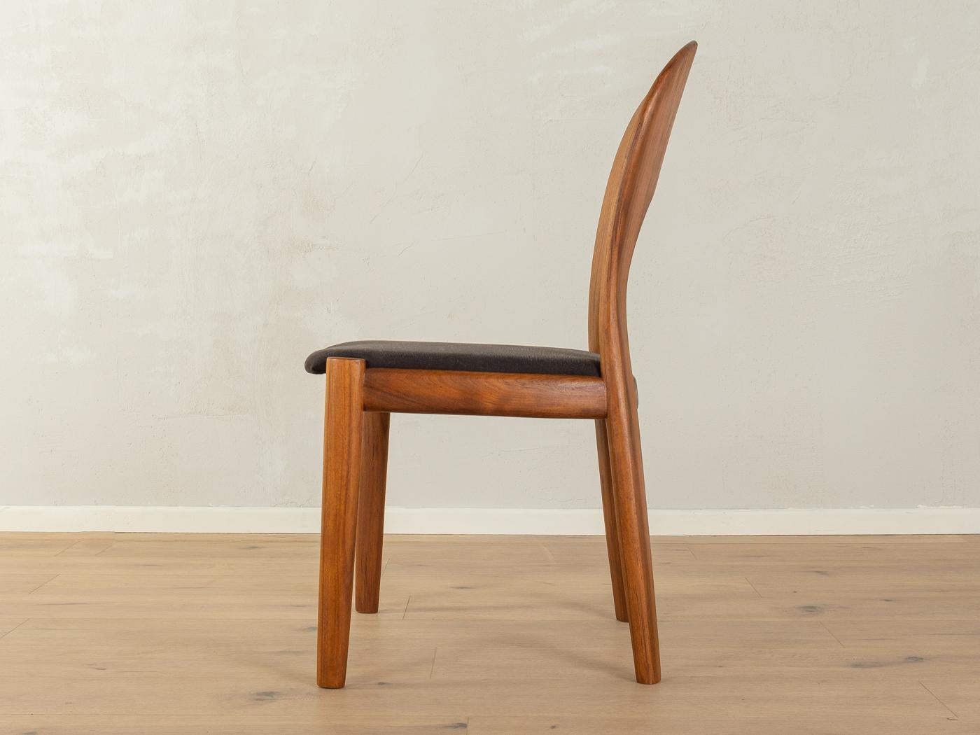 4 chaises de salle à manger Niels Koefoed, pour Koefoed's Hornslet, années 1960 Bon état - En vente à Neuss, NW