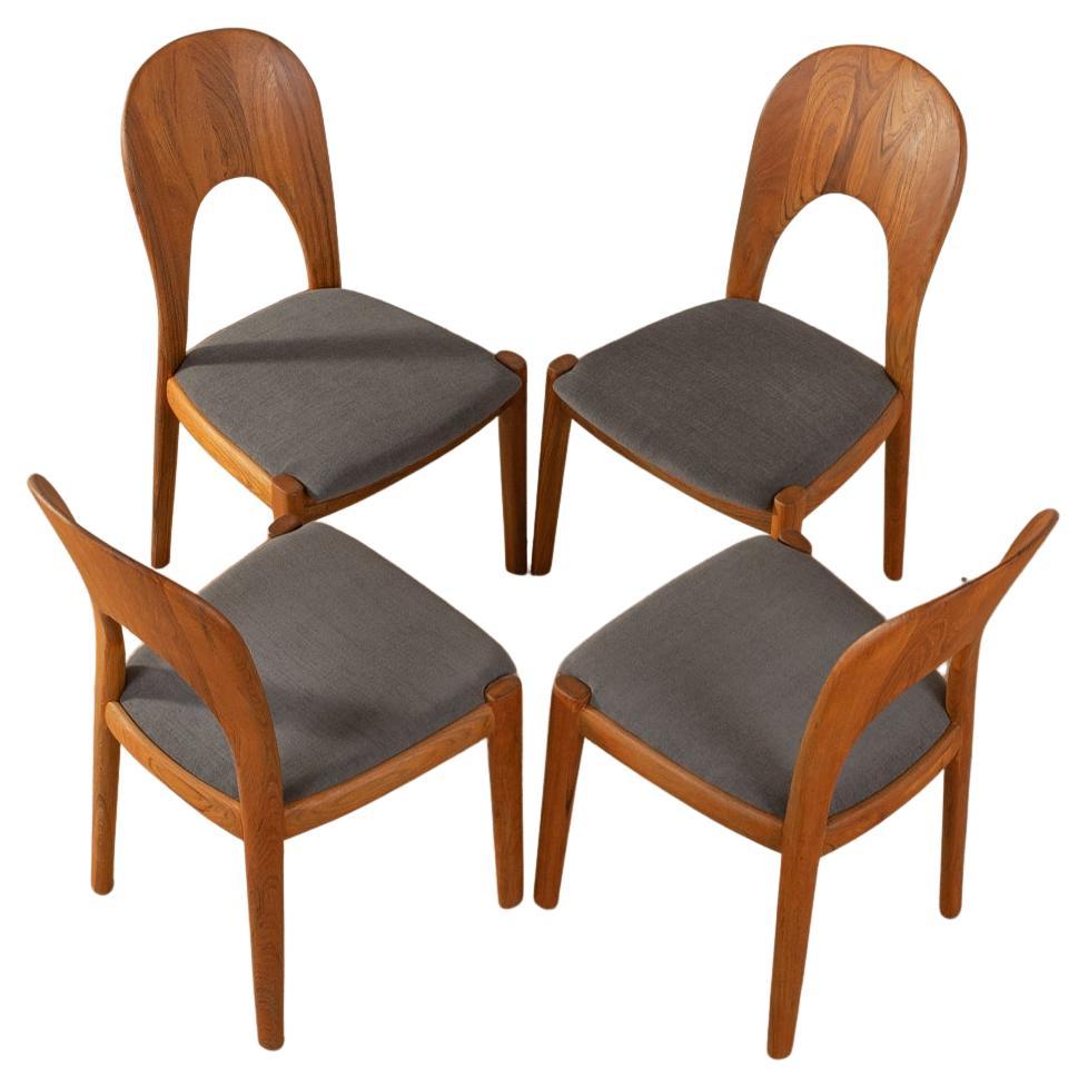 4 chaises de salle à manger Niels Koefoed pour Koefoed's Hornslet