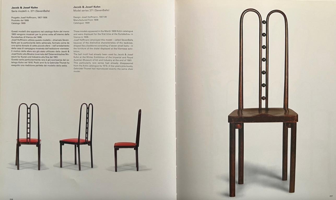 4x Original Jugendstil-Stuhl, Entw: J. Hoffmann zugeschrieben, Ausf: J.&J. Kohn im Angebot 13
