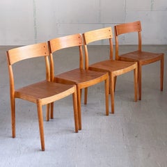 4x Peter Hvidt & Orla Mølgaard-Nielsen 'Portex' Stackable Dining Chairs, 1945