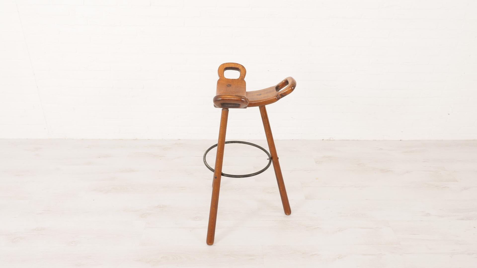 4x Sergio Rodrigues Marbella bar stool 3