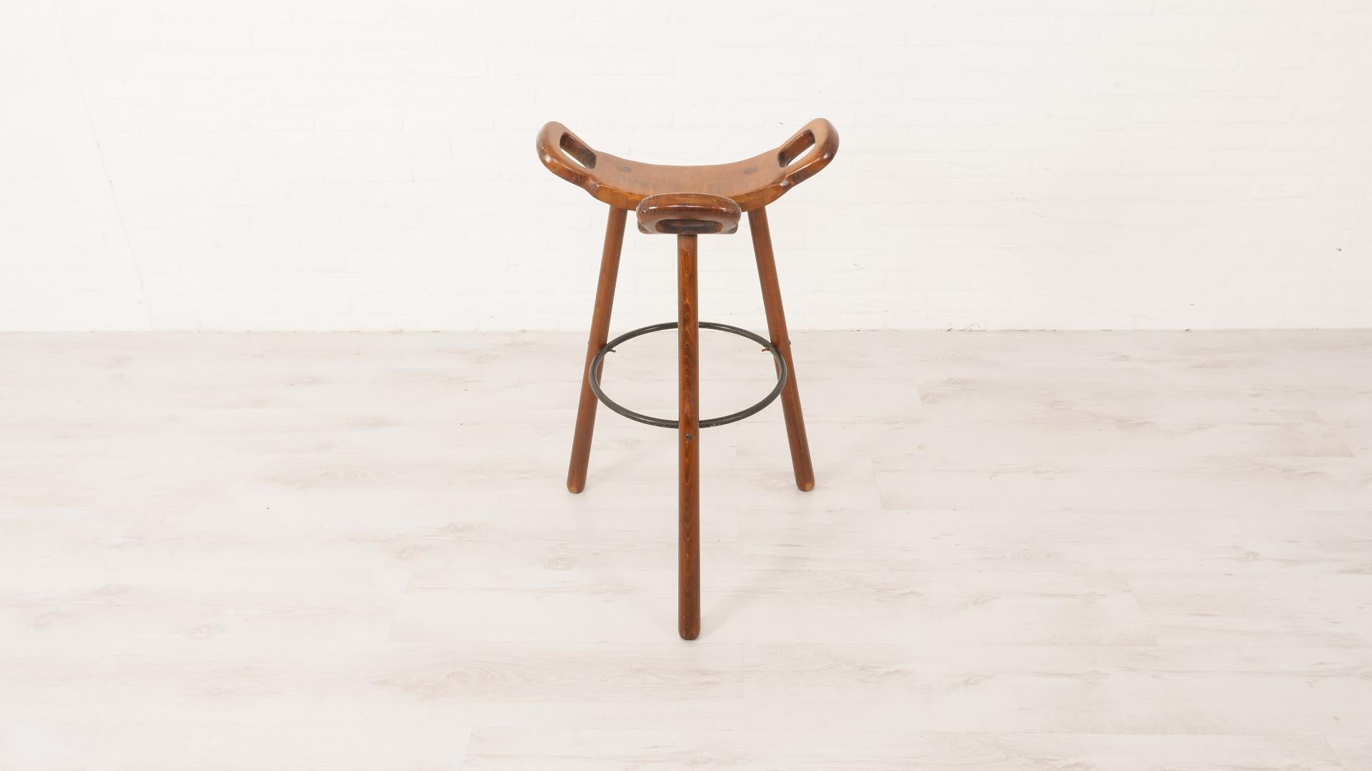 4x Sergio Rodrigues Marbella bar stool 4