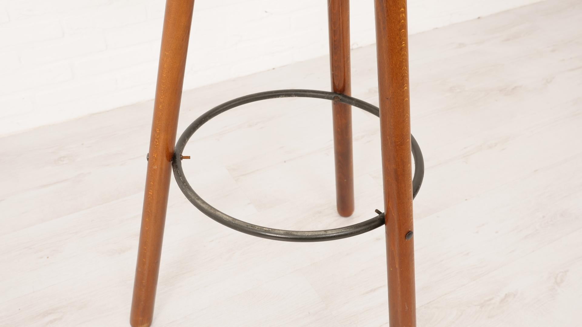 4x Sergio Rodrigues Marbella bar stool 6