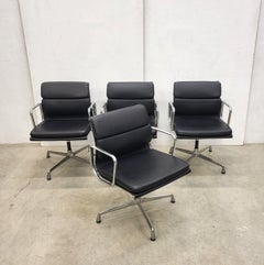 4x Vitra EA208 Soft Pad Office Chair by Charles Eames, 2006 Model