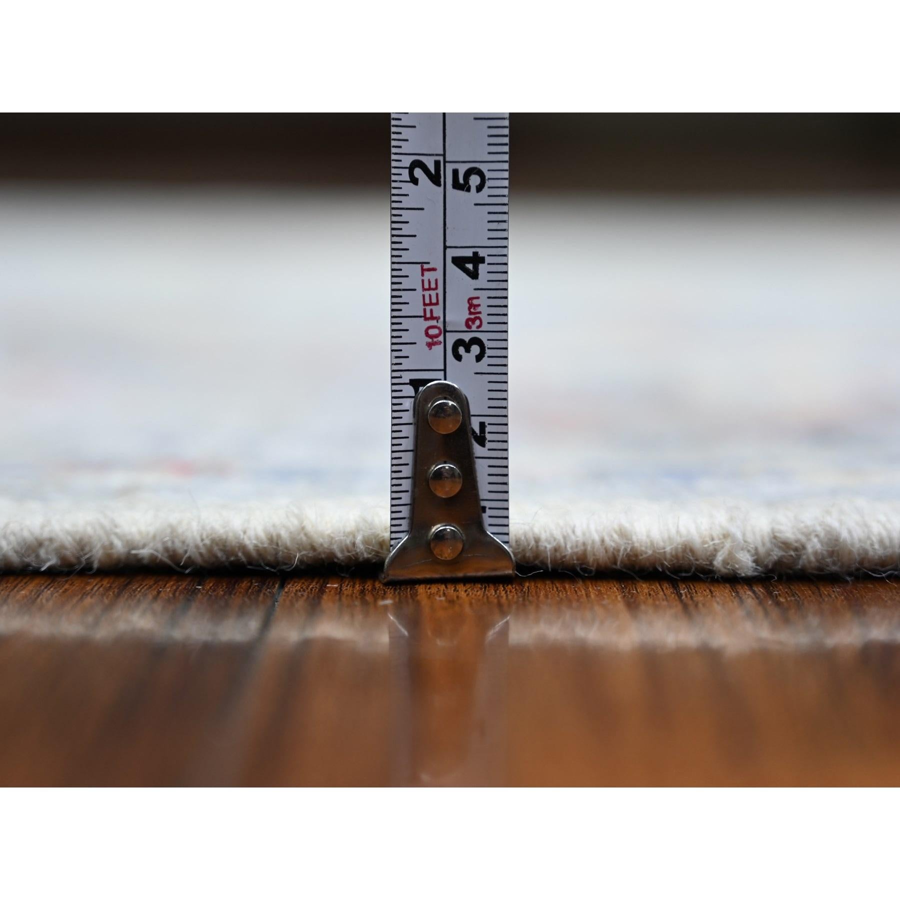 4'x10' Grigio, Angora afgano Oushak, Tappeto Runner largo in pura lana annodato a mano In condizioni Nuovo in vendita a Carlstadt, NJ