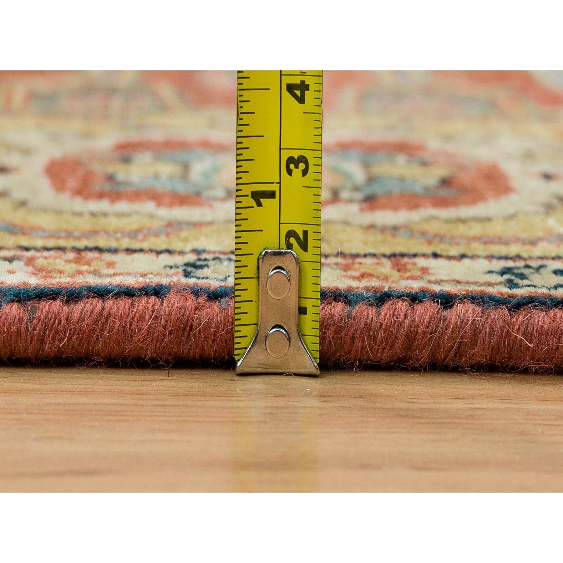4'x10' Terrakotta Roter Heriz Re-Creation Handgeknüpfter breiter Wollteppich (Wolle) im Angebot