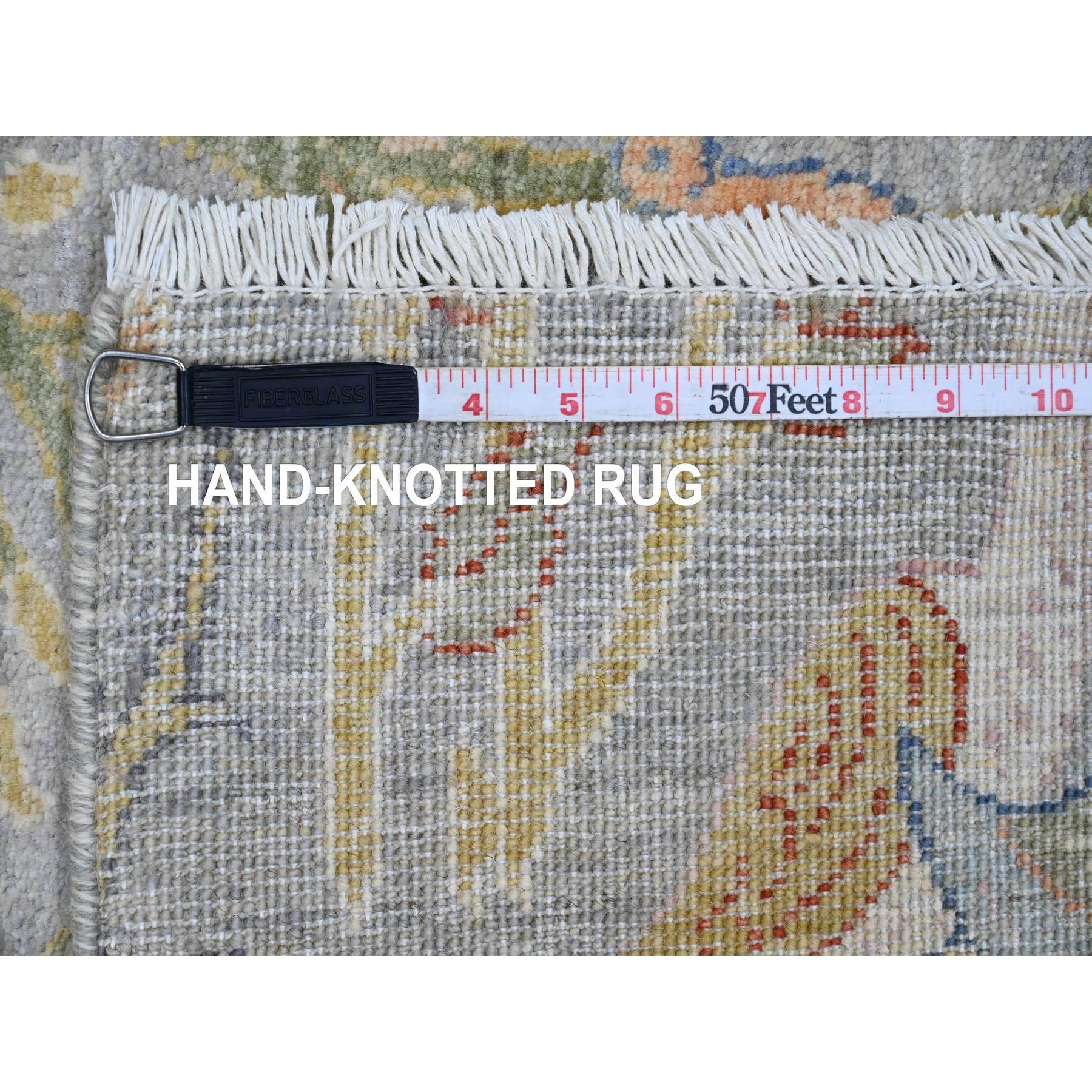 Tappeto Runner in lana annodato a mano 4'x10'2